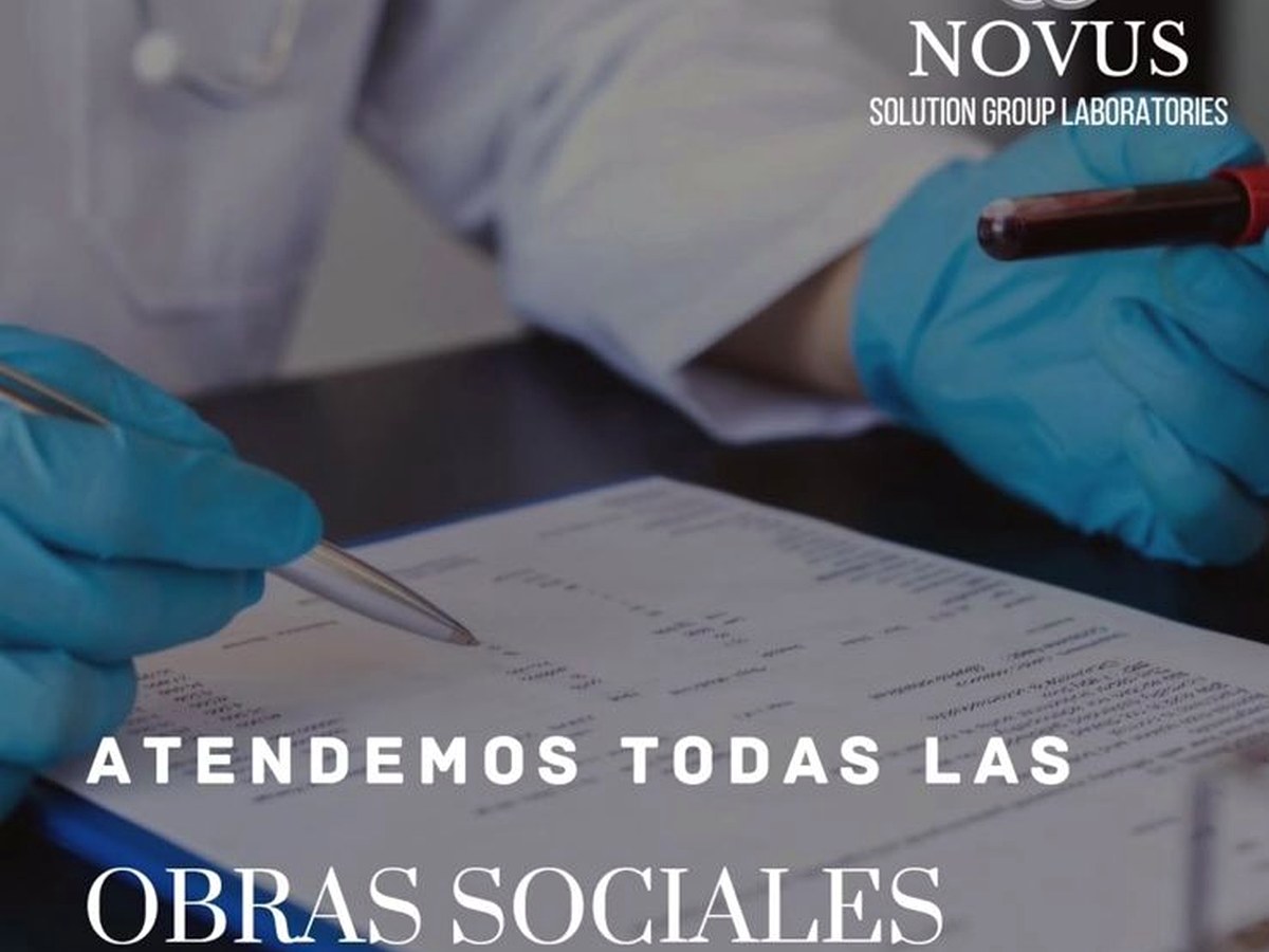 Atención con obras sociales en Laboratorio Novus
